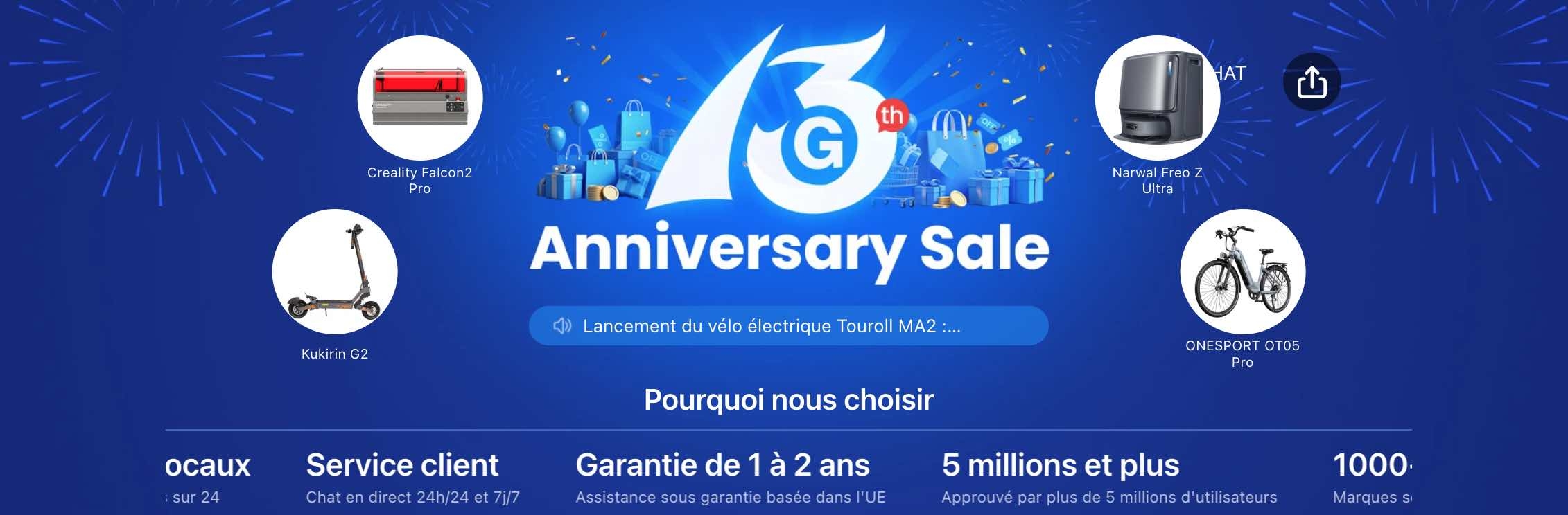 Geekbuying 13e?me anniversaire