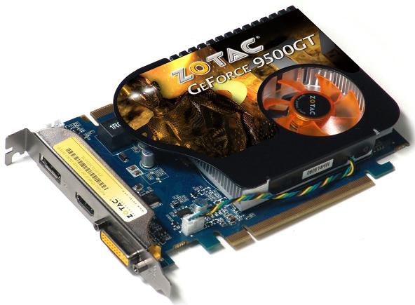 GeForce 9500 GT DP dessus