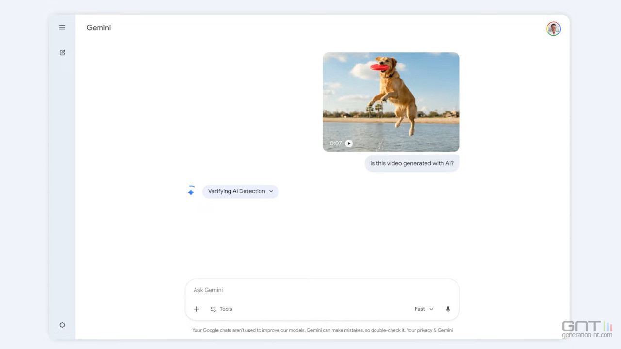 L'application Gemini vous dit si une vidéo est générée par IA