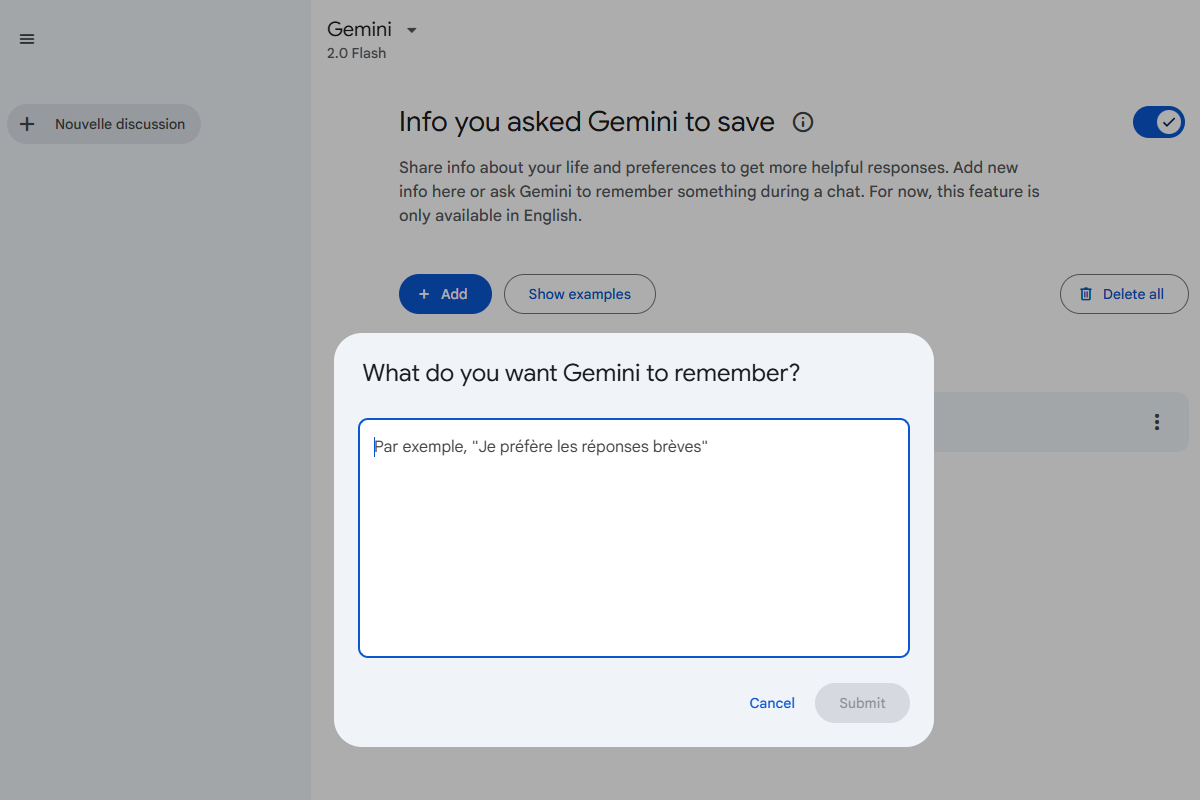 gemini-saved-info