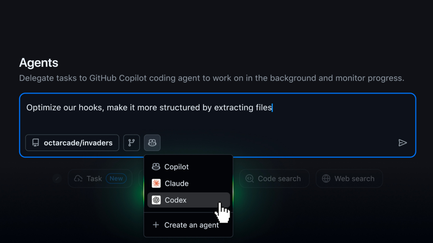 github-agent-codage-copilot-claude-codex