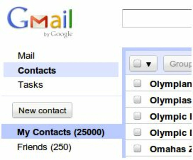 Gmail-contacts