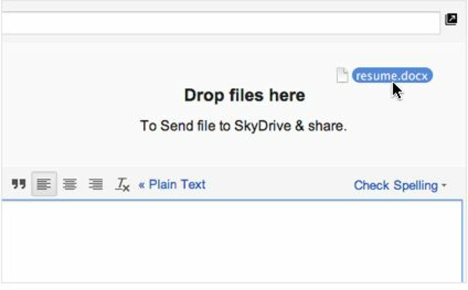 Gmail-SkyDrive