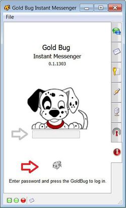 GoldBug Messenger screen1