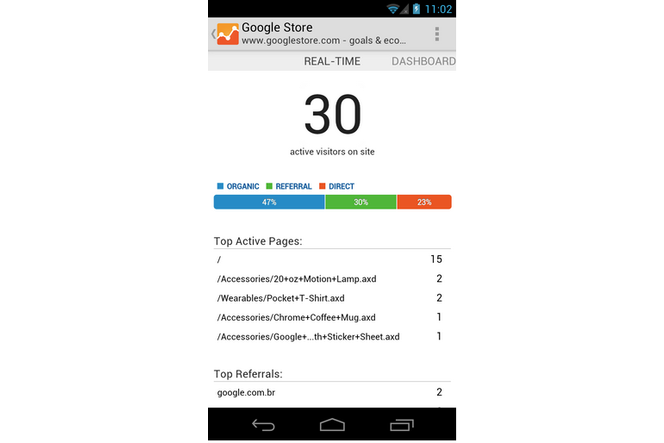 google-analytics-android-Real-time