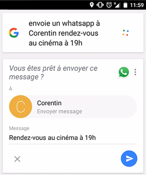 Google-android-envoi-message-whatsapp