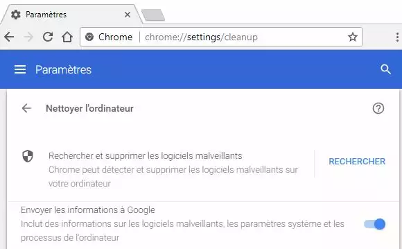 Google-Chrome-recherche-malware