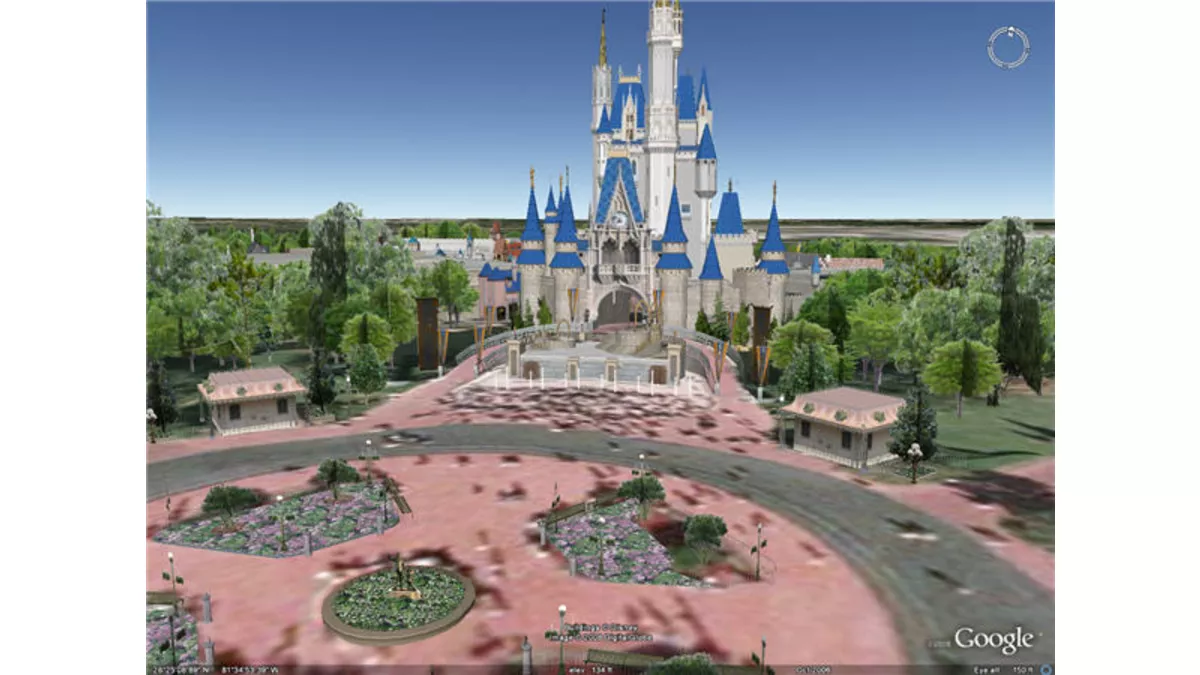 Google Earth Walt Disney World Resort en 3D