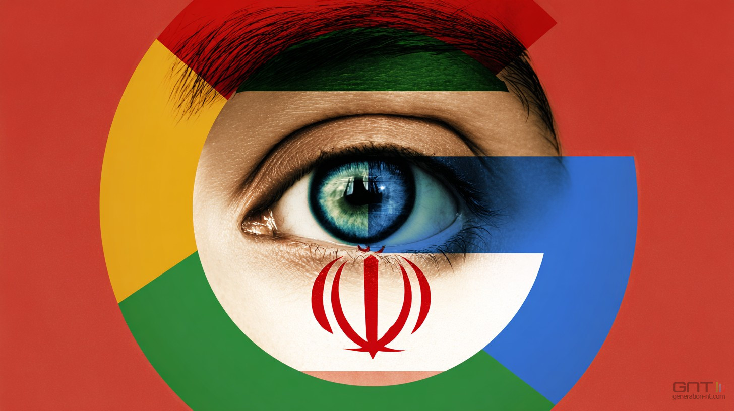 Google espionnage iran