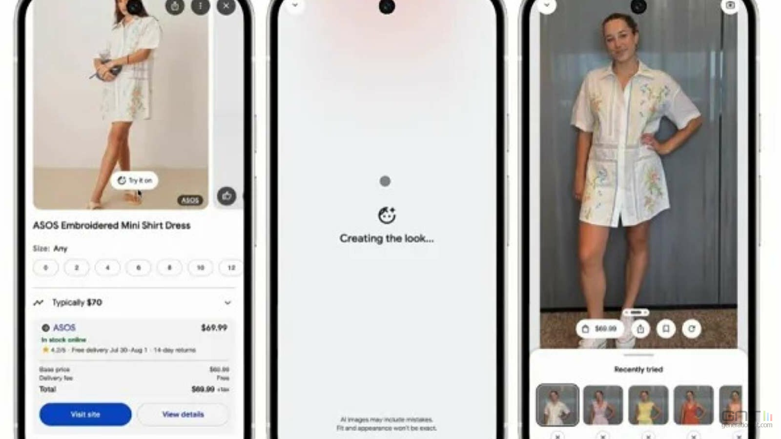 Google vous laisse maintenant essayer des chaussures avec l'IA.