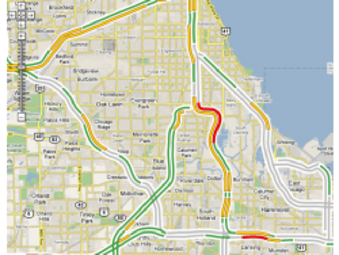 Google Map (infos trafic à Chicago) (Small)