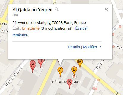 Google Maps Al Qaida Paris