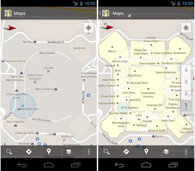 Google Maps Android indoor