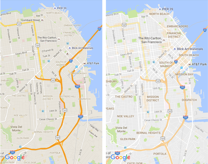 Google Maps changements