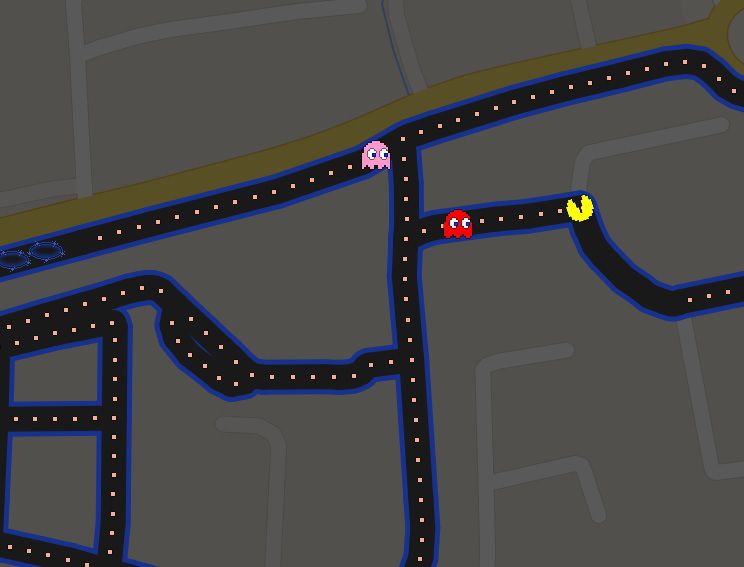 Google Maps Pacman