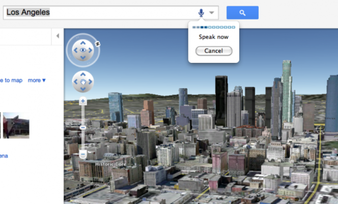 Google Maps recherche vocale