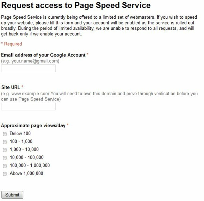 Google-Page-Speed-Service