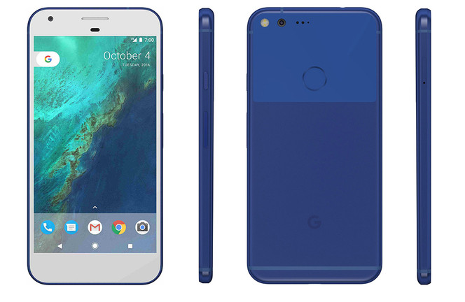 Google Pixel Really Blue