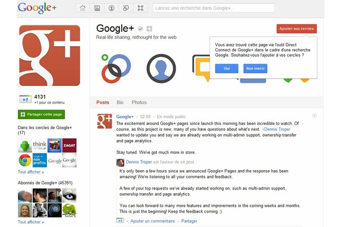 Google+-pages