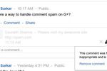 Google+-spam-commentaires