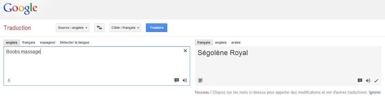 Bonne Nuit En Chinois Google Traduction Ségolène Royal : traduction indélicate de Google