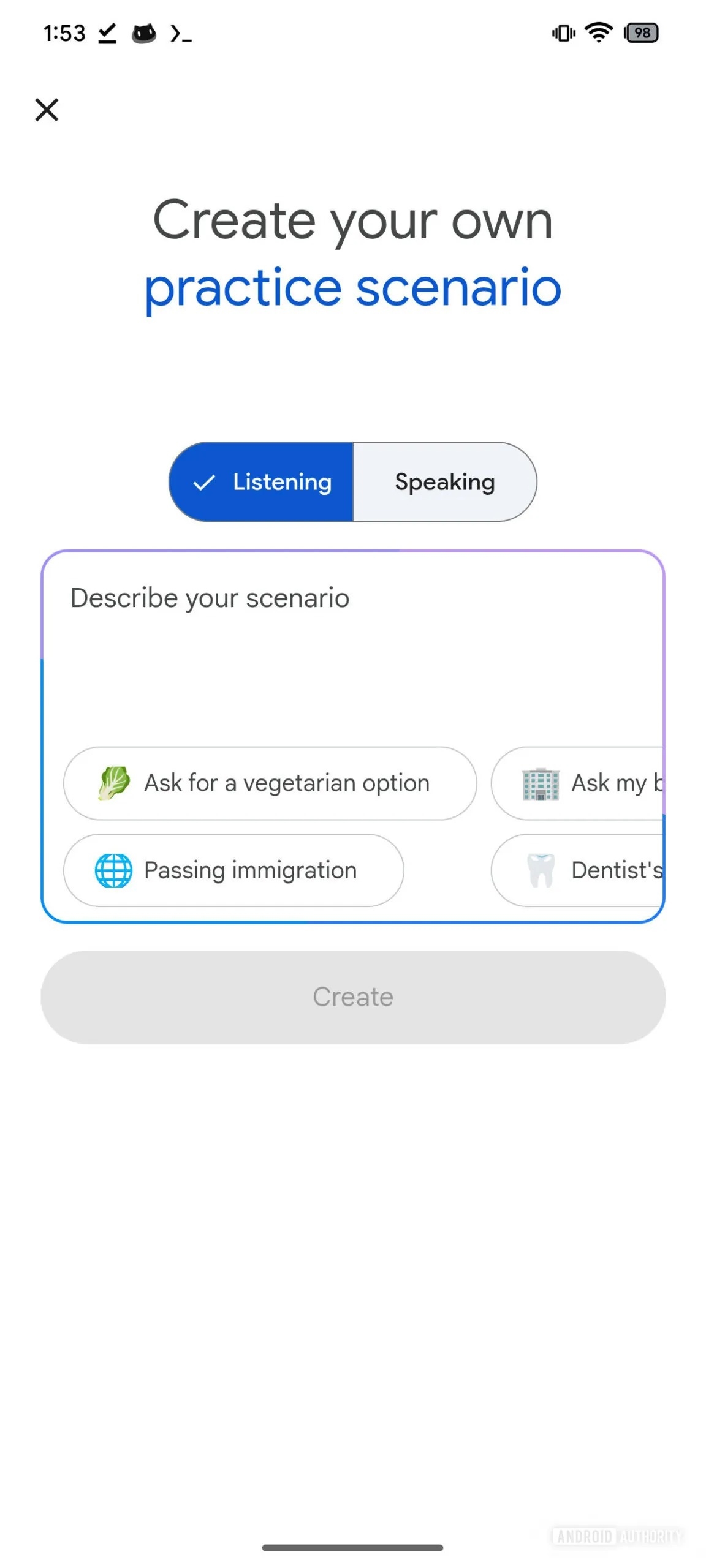 Google translate practice 01