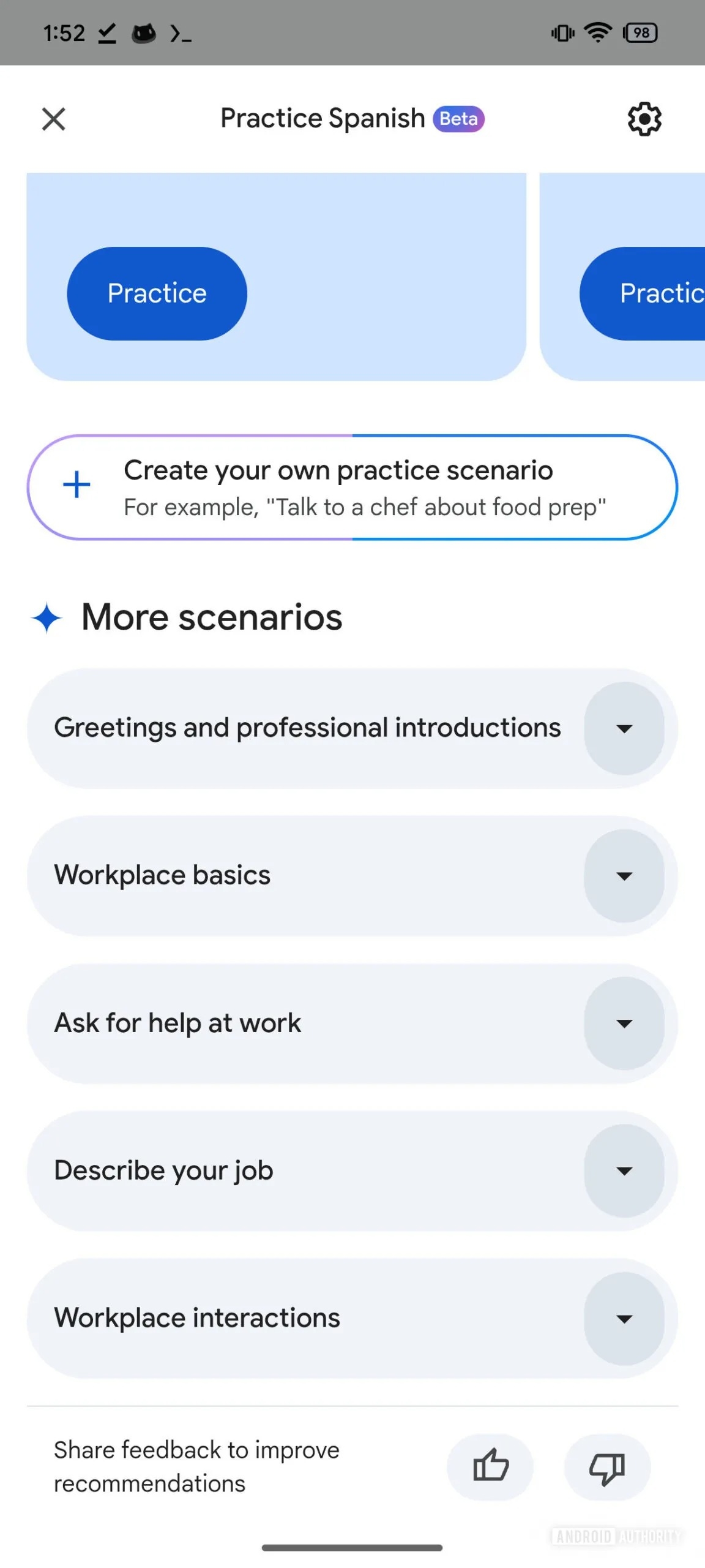 Google translate practice 02