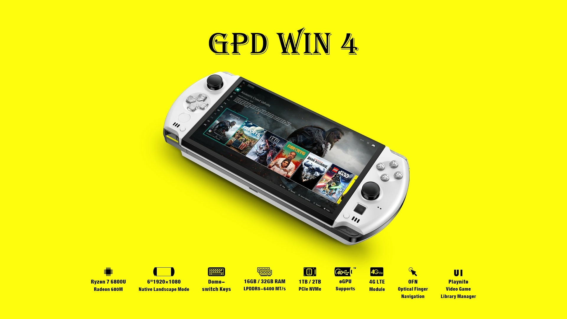 GPD Win 4 console jeu pc