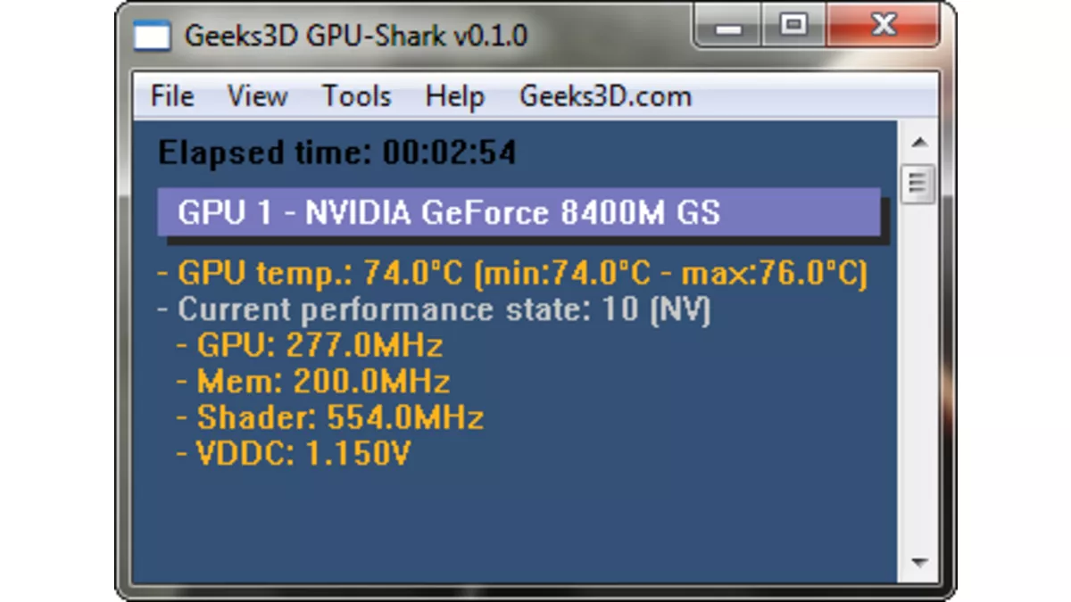 GPU Shark tester et évaluer une carte graphique