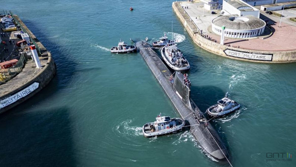 De Grasse sous marin essai mer