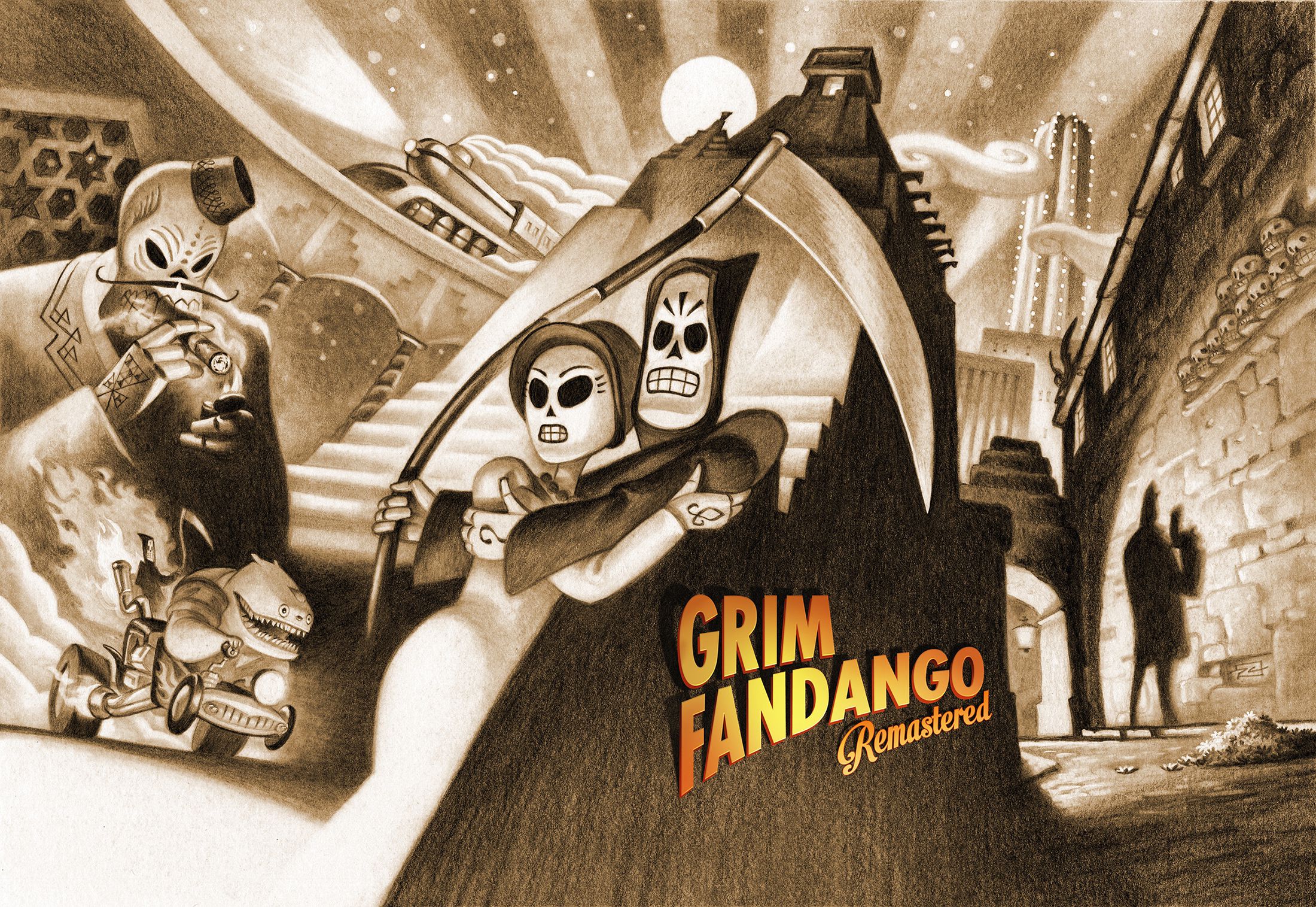 Grim Fandango Remastered - artwork