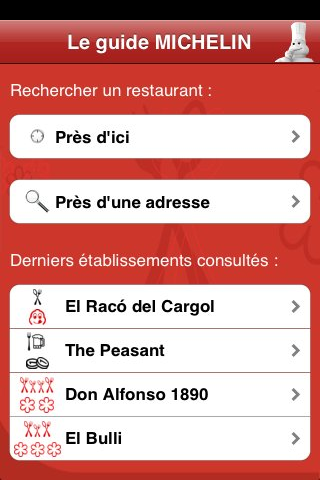 Guide Michelin 2009 iPhone 02
