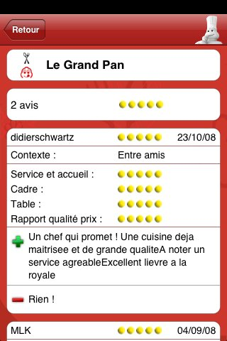Guide Michelin 2009 iPhone 03