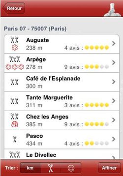 Guide Michelin 2010 iPhone 01