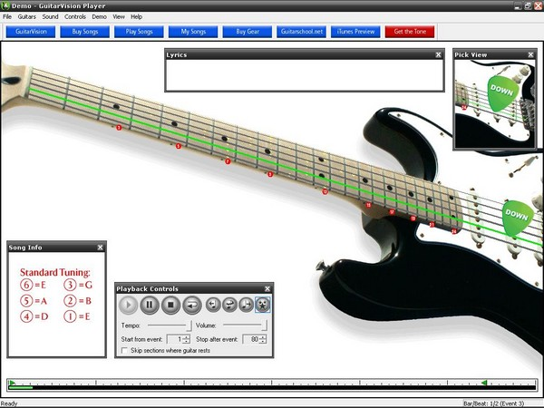 GuitarVision screen 1