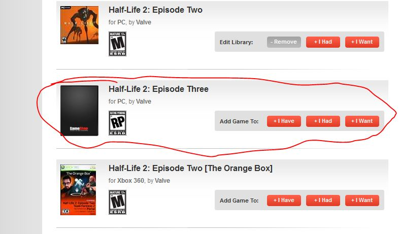 Half-Life Episode Three - Gamestop