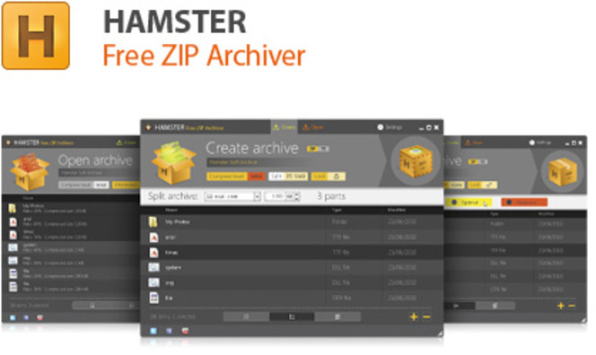 Hamster Free ZIP Archiver screen1