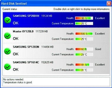 Hard Disk Sentinel  screen 2