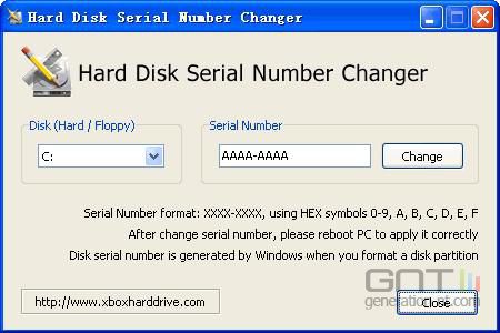 . hard disk serial number changer download