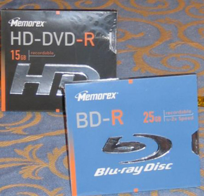 HD-DVD Blu-Ray Memorex