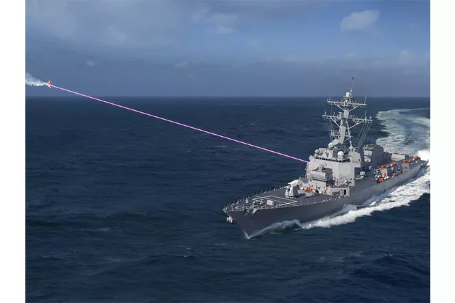 L'US Navy a reçu le premier système d'arme laser tactique HELIOS, développé  par Lockheed-Martin - Zone Militaire