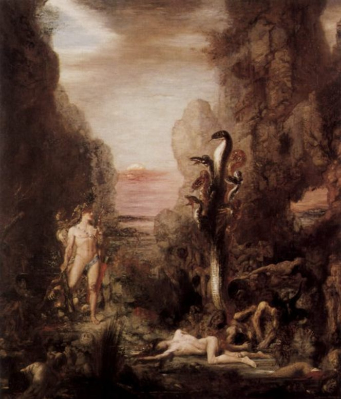 Hercule et l\'hydre -Gustave_Moreau