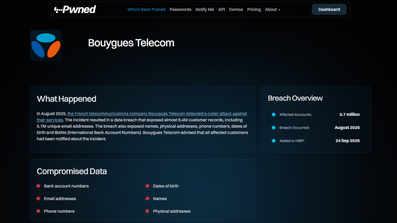 hibp-fuite-donnees-bouygues-telecom