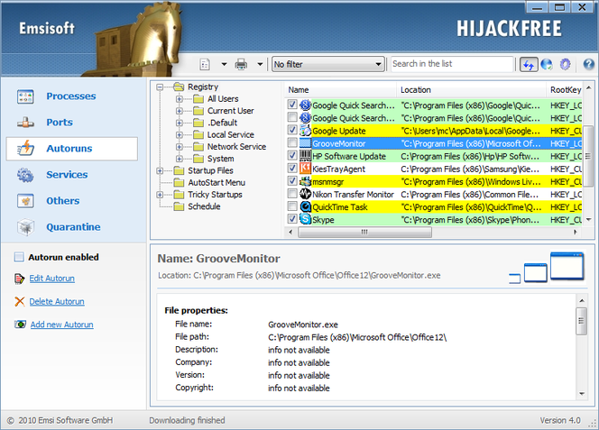 HiJackFree screen 2