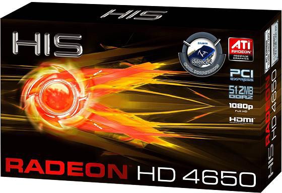 HIS ATI Radeon HD4650 iSilence 4 boite