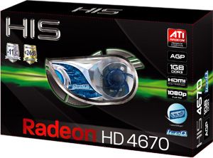HIS Radeon HD 4670 AGP boÃ®te