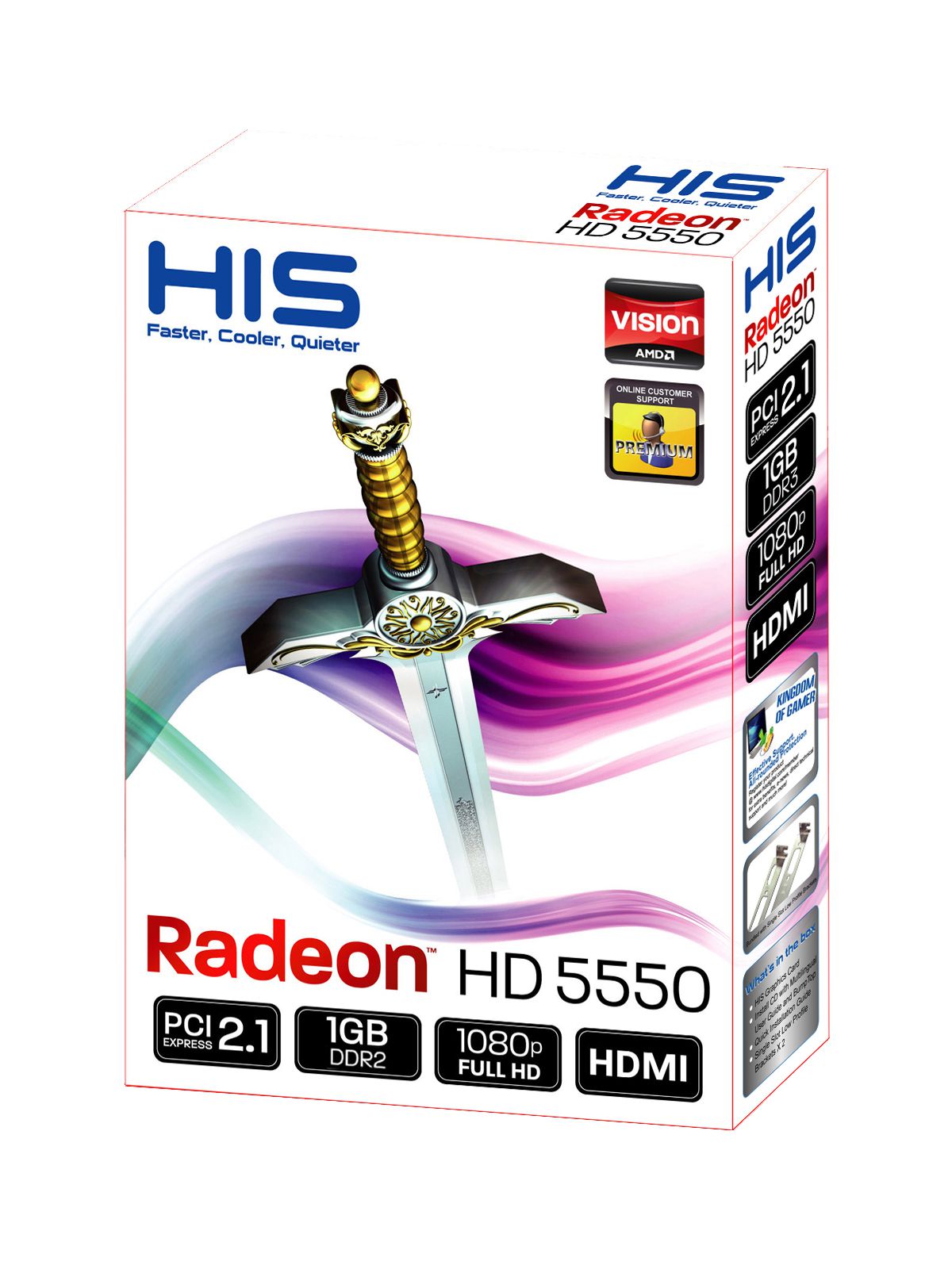 HIS Radeon HD 5550 Silence boÃ®te
