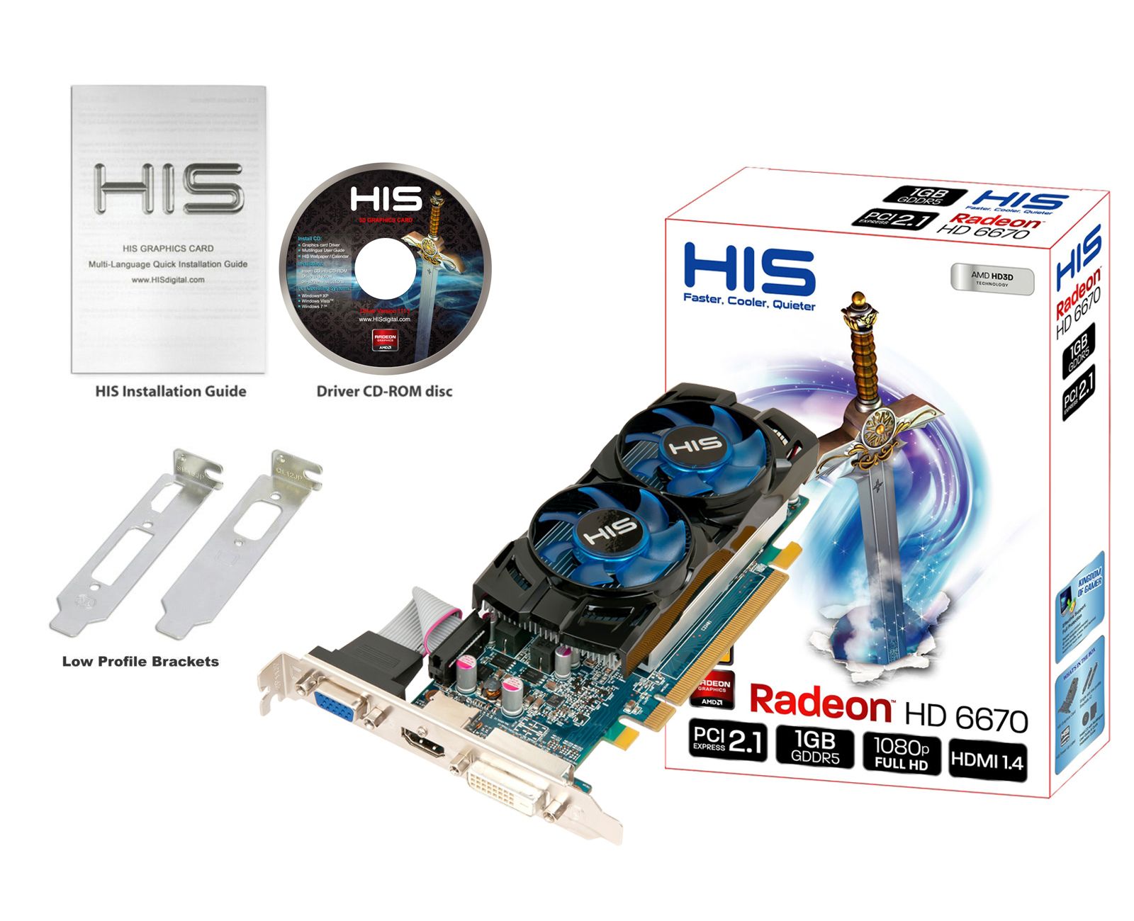 HIS Radeon HD 6670 low profile - 4
