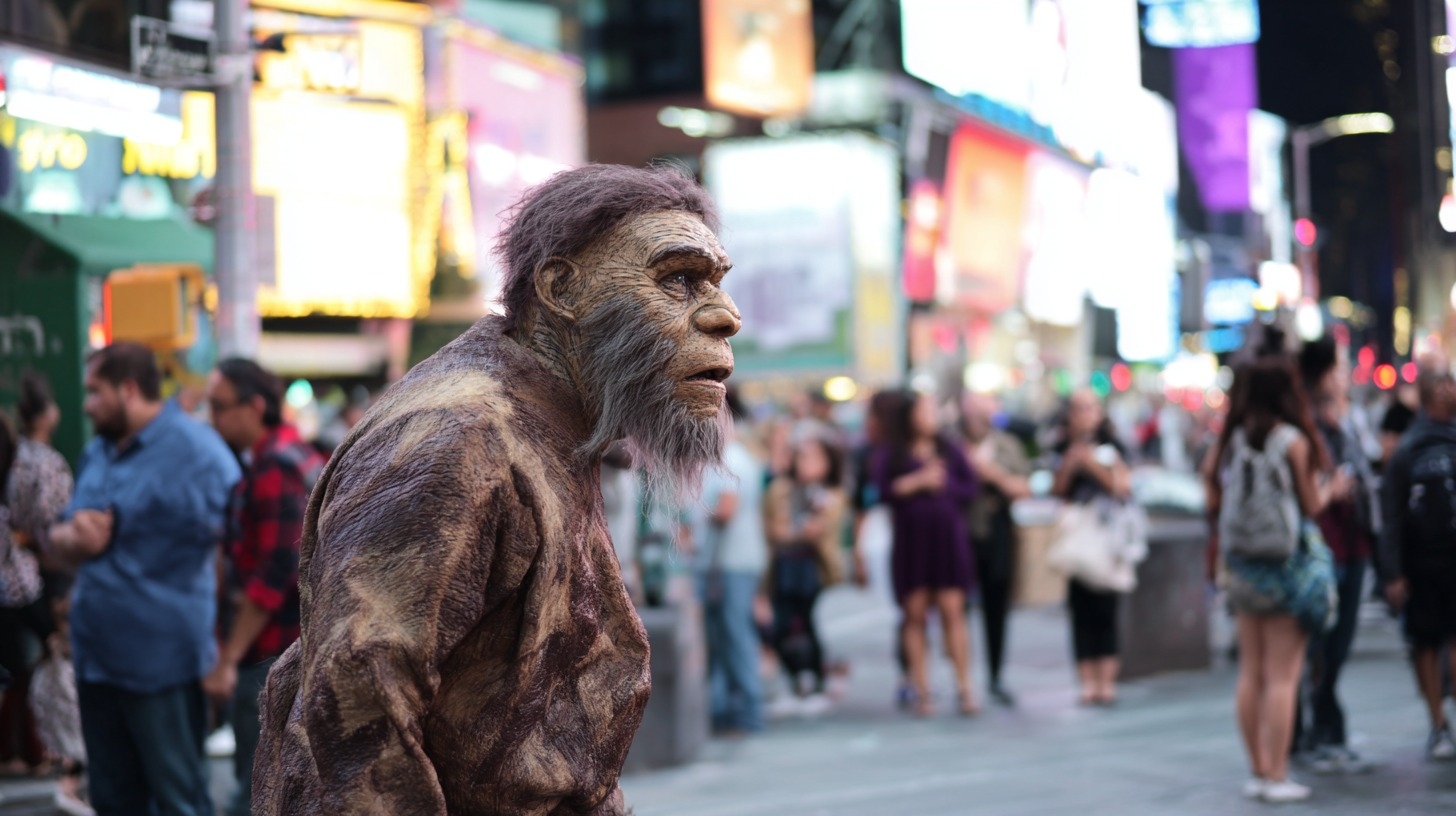 homme caverne moderne