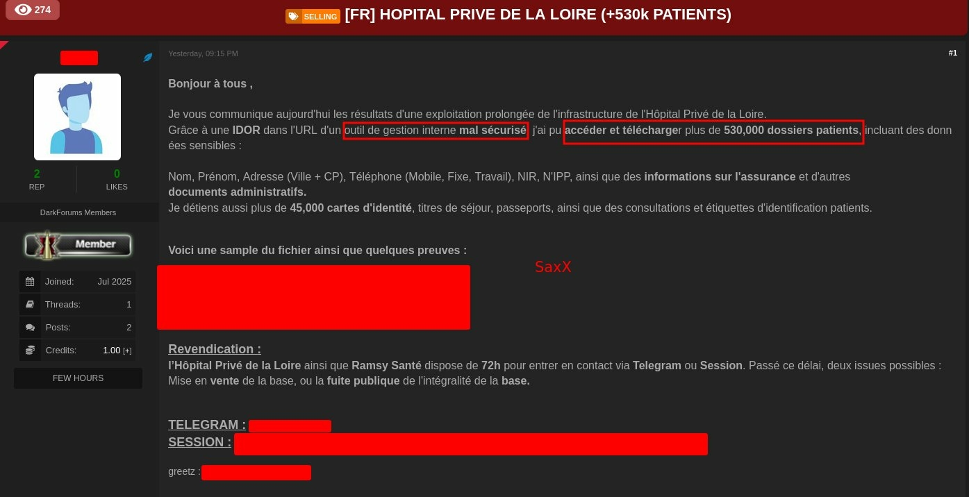 hopital-prive-de-la-loire-revendication-hacker